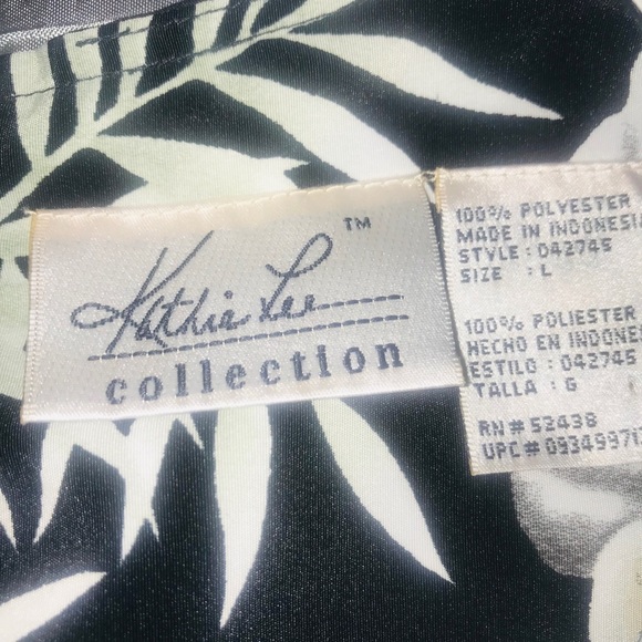 Tropical shear fabric palm leaf dress Kathy led - Picture 5 of 7